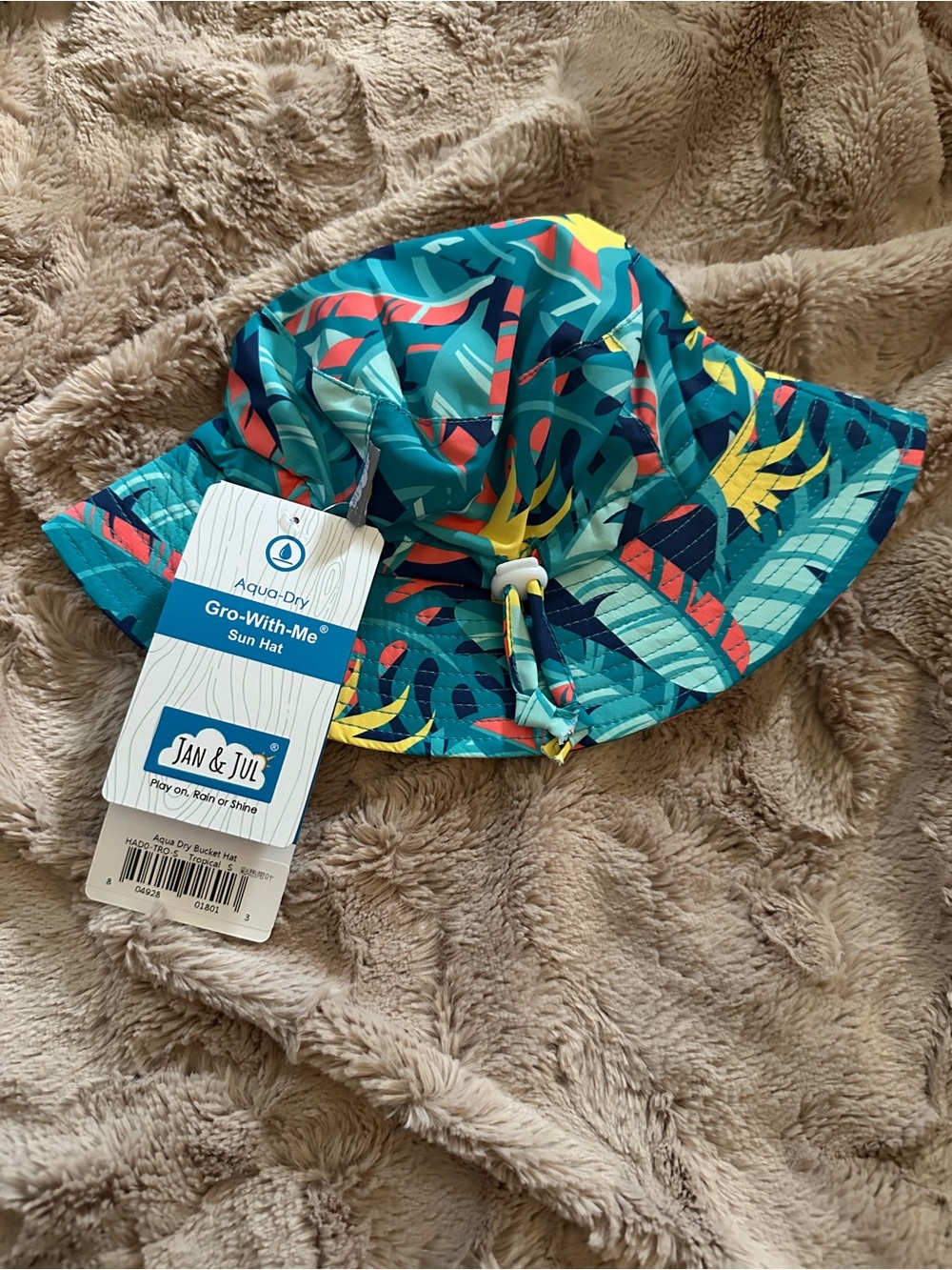 Jan&Jul Aqua-Dry Gro-With-Me Swim Sun Hat, size small (0-6 months)